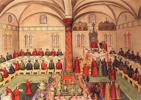 THE CZAR’S FEAST AT THE KREMLIN’S PALACE OF FACETS, 1673
