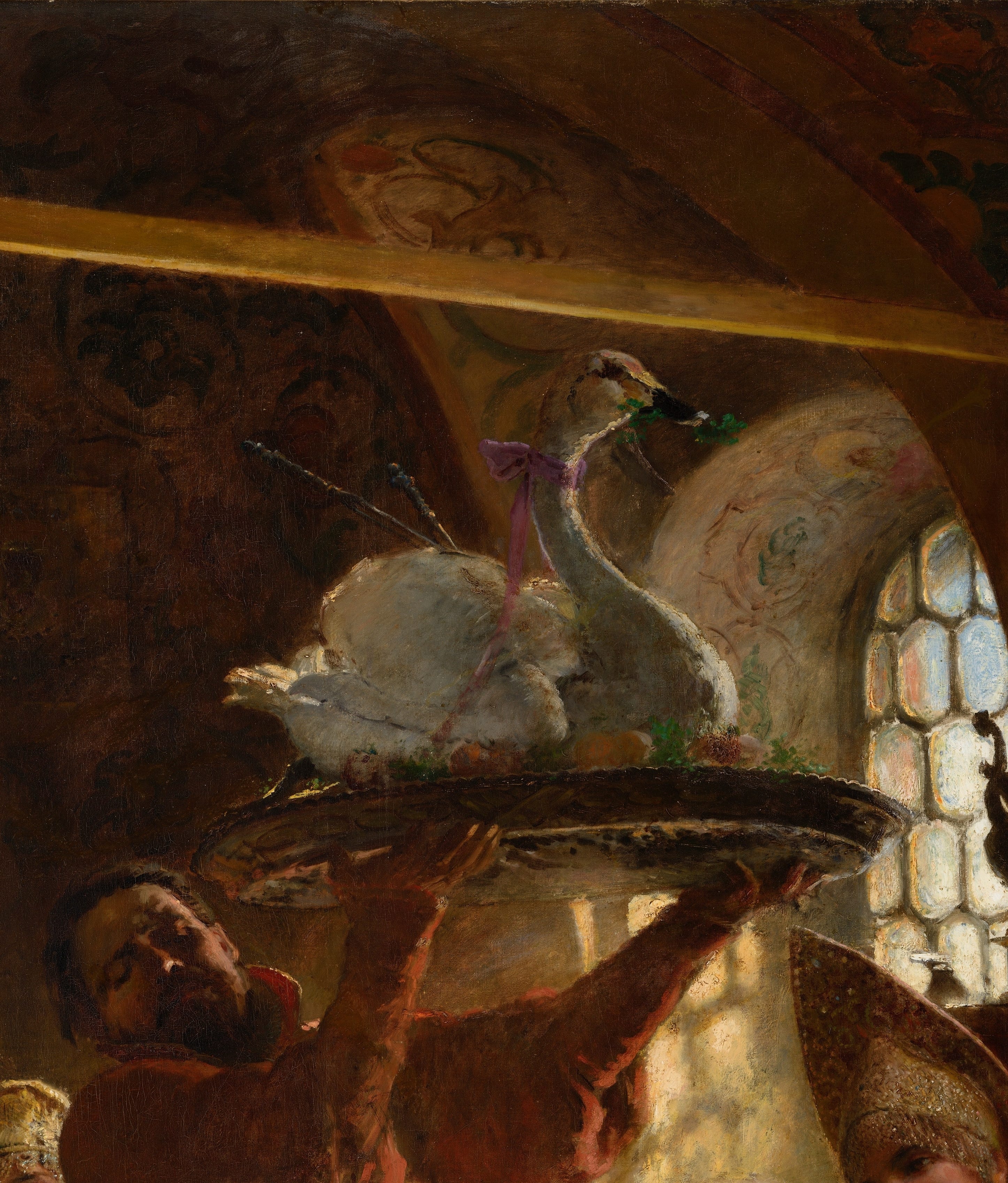 Detail from A BOYAR WEDDING FEAST (1883). Konstantin Makovsky (1839–1915)
