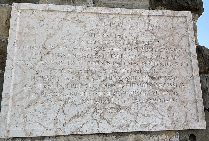 
The Bergamo Latin elevator inscription
