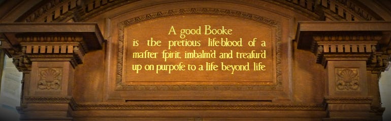  Bibliophile-Beloved Milton Inscription at the New York Public Library