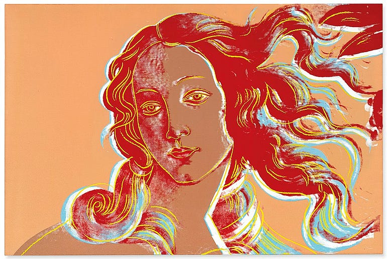 Andy Warhol, “Venus After Botticelli” (Wikimedia Commons).