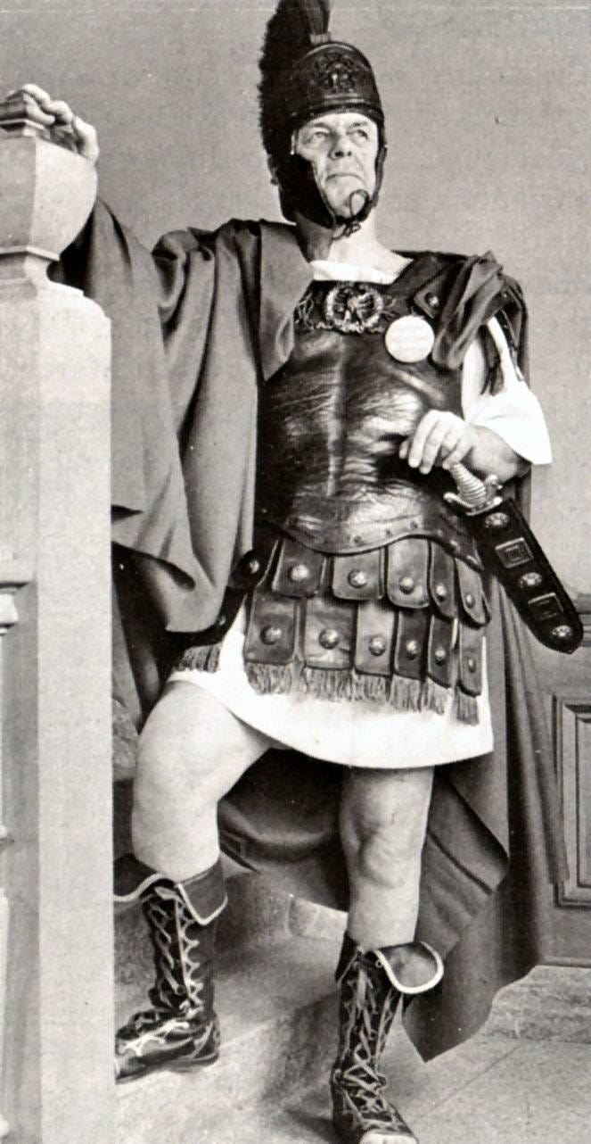  John Roos in costume inside Gignilliat Hall, home of the (then) Foreign Languages Department.