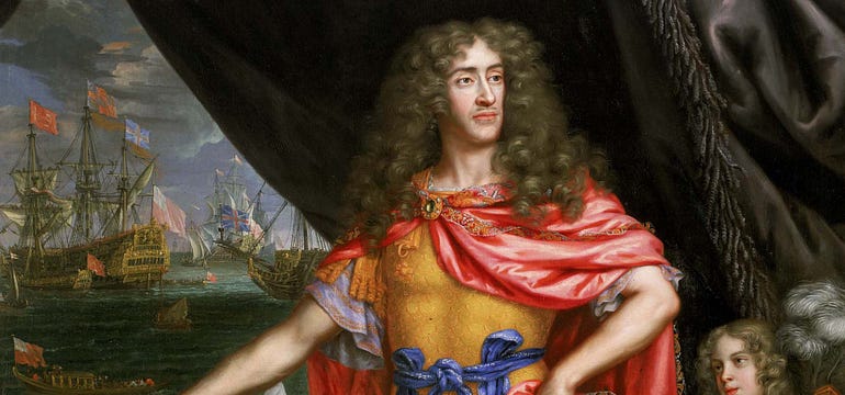  James II of England by Henri Gascar (image from Wikimedia Commons).
