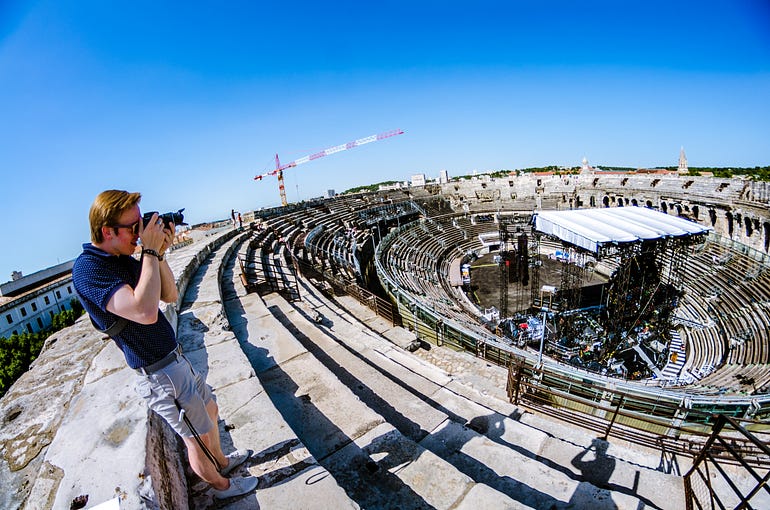  The amphitheater at Nimes.