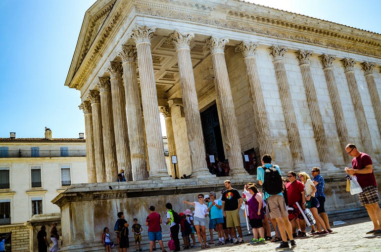 Somehow, even ruins are more beautiful in France. The Maison Carree in Nimes.