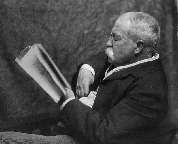  William Dean Howells, in his old age. (Wikimedia Commons)