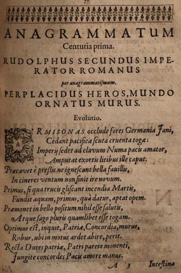  For Rudolf II (here)