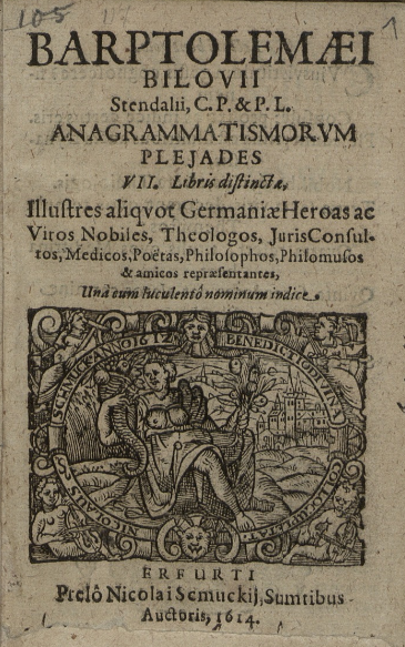  Anagrammatismorum Pleiades VII

