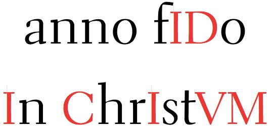  In the year faithful to Christ (1608)
