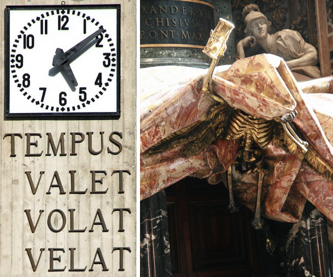  “Time is money — flies — erases,” as Bernini’s masterpiece reminds us.