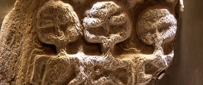  “Ancient Roman artifact unearthed in the Roman baths at Bath Spa, UK.” From Chris Goldberg’s Flickr.
