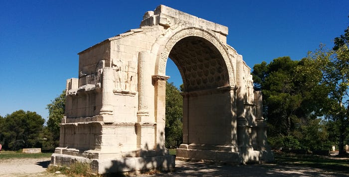  The Arch of Glanum (photo by Bijan Omrani).