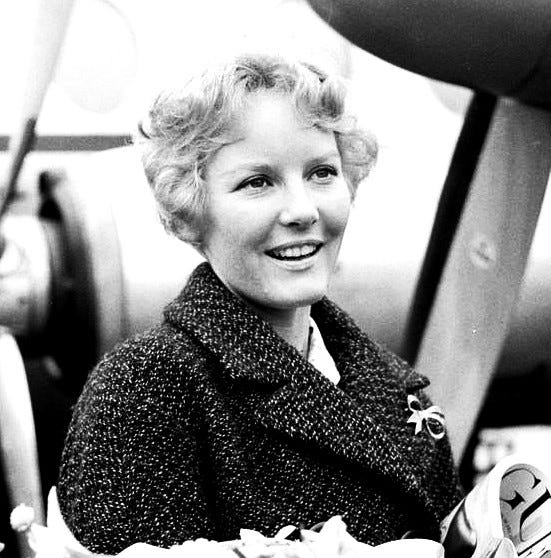 Petula Clark, “Downtown”’s original singer, in 1960 (Wikimedia Commons).