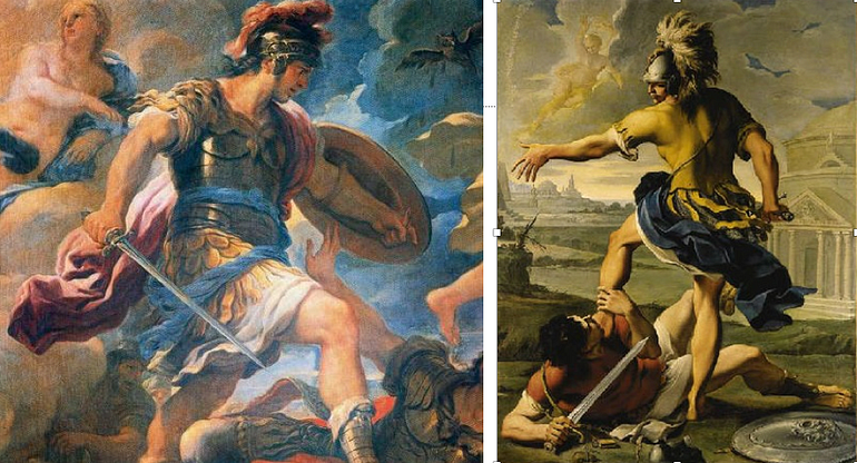  Aeneas looming over Turnus moments after our challenge
