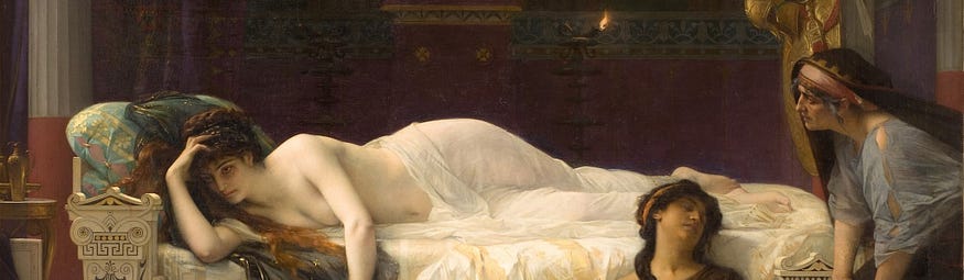 “I can’t believe I spent the whole morning writing a letter to Hippolytus.” Phedre by Alexandre Cabanel (1823–1889). (Wikimedia Commons)
