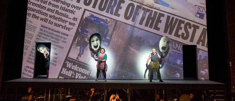  “Greek” at the Brooklyn Academy of Music. (photo by Richard Termine)