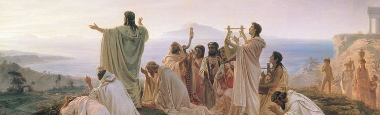  “Pythagoreans Celebrate the Sunrise,” by Fyodor Brunnikov. (wikimedia commons)
