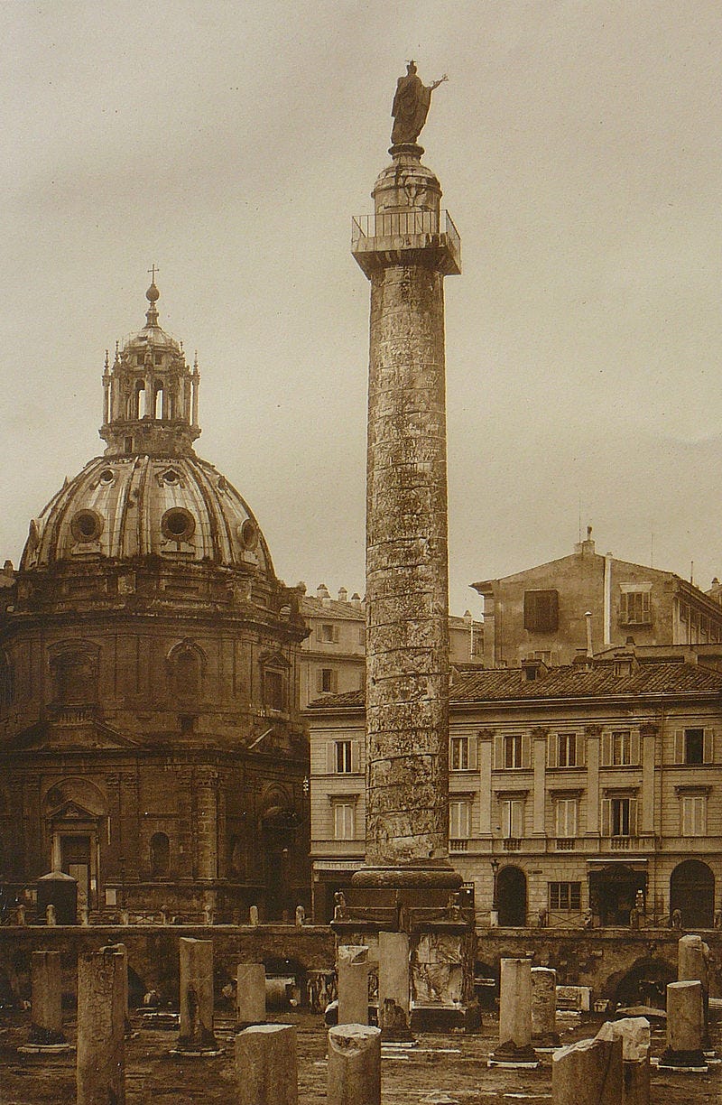 The Statue of St. Peter on Trajan's Column