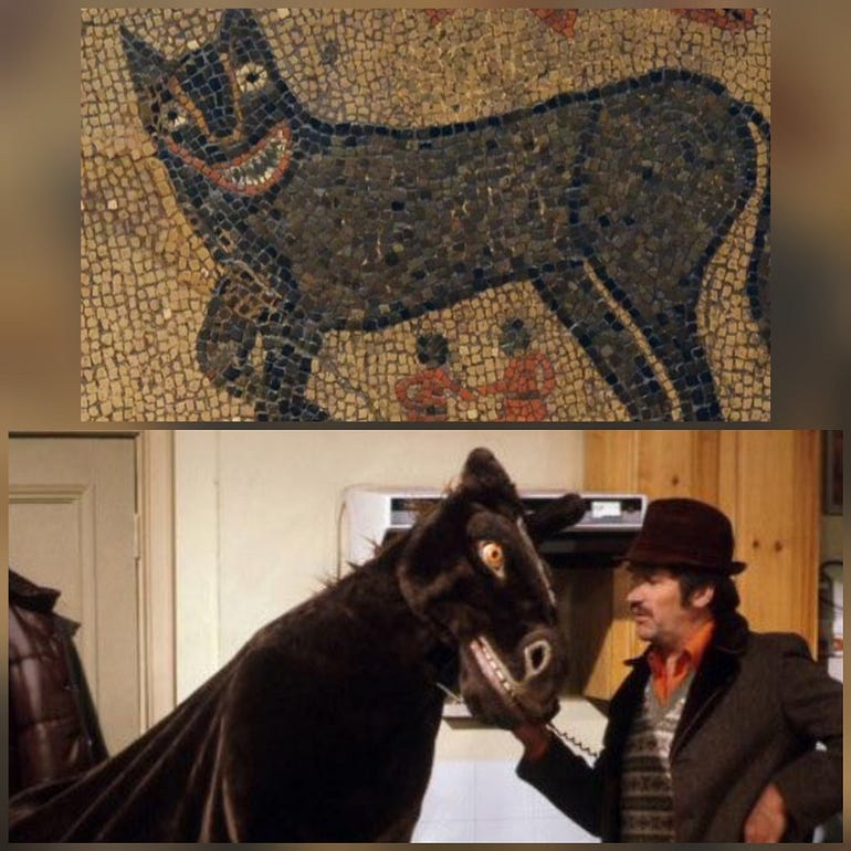  Capitoline Wolf, 300 CE, City of Leeds Museum & Dobbin from Rentaghost
