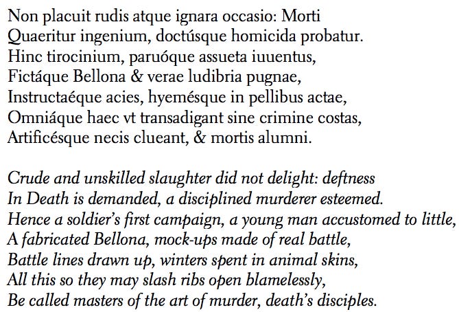  Surely rudis is a ‘Freudian’ pun in that first line (crude; practice weapon)

