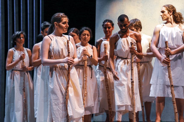  Herakles: a triumph for Barnard Columbia Ancient Drama. (Photo: Pamela Sisson)
