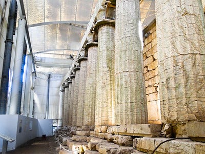 The Temple of Apollo at Bassae (source).
