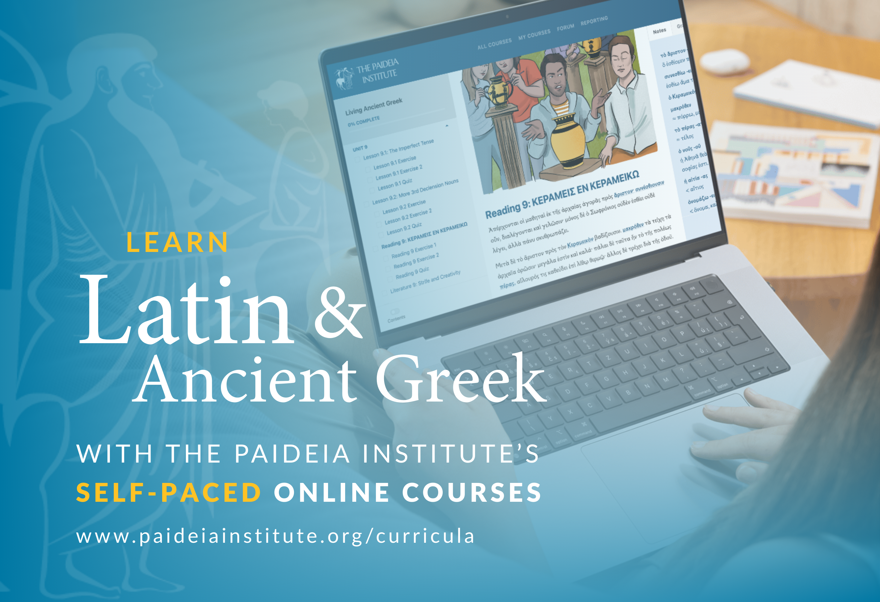 Learn Latin and Greek Online with Paideia's Self-Paced Courses